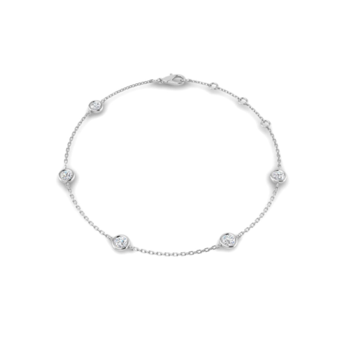 18ct White Gold Diamond Bracelet