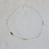 9ct Yellow Gold Gem Set Necklace