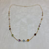 9ct Yellow Gold Gem Set Necklet