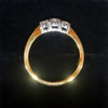 18ct Yellow Gold Diamond Trilogy Ring