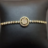 18ct Yellow Gold Diamond Bracelet Bangle