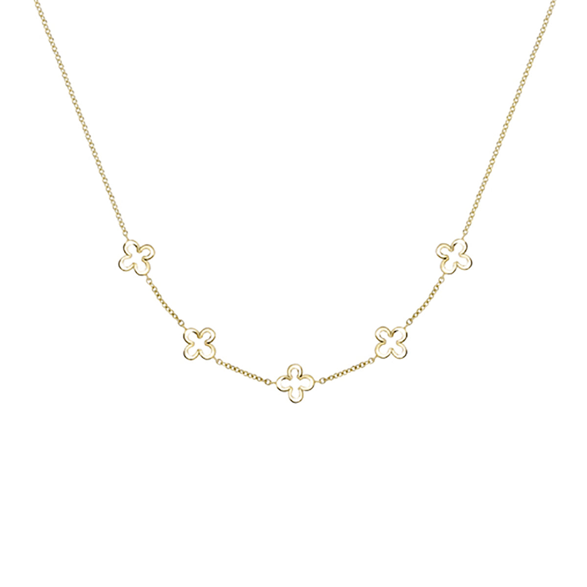 9ct Yellow Gold Classic Motifs Necklet