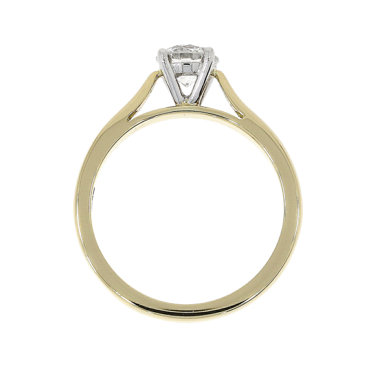 18ct Yellow Gold Diamond Solitaire Ring