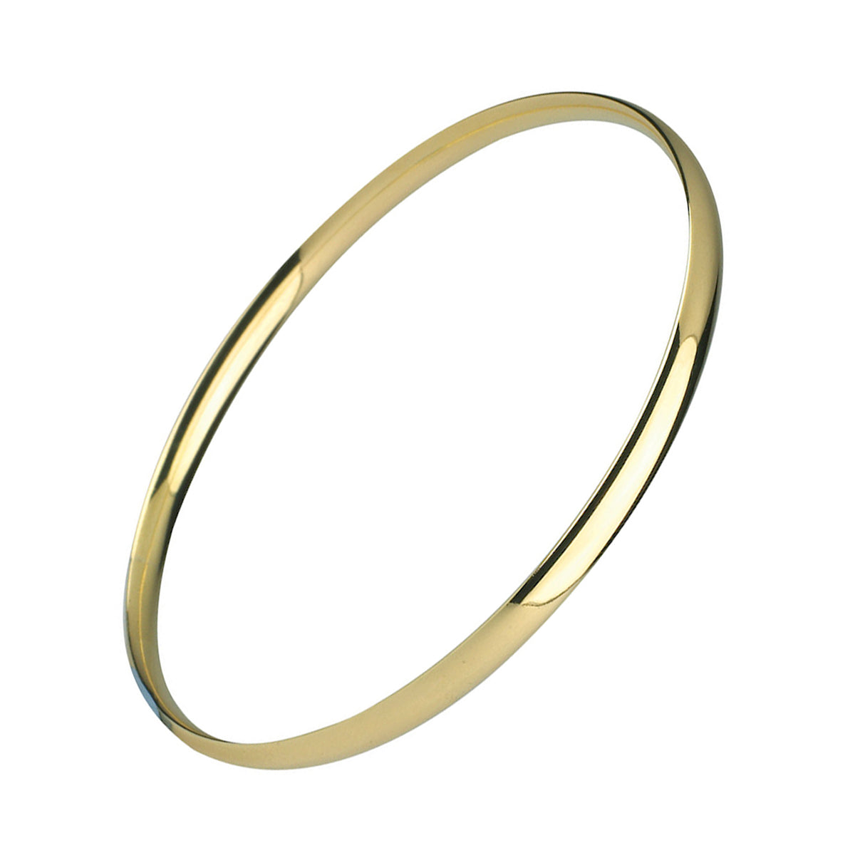 9ct Yellow Gold Court Shaped Bangle