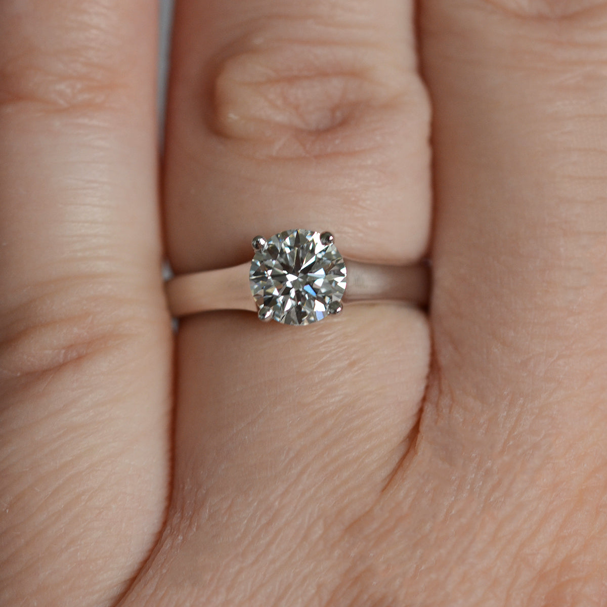 Lab Grown Diamond Solitaire Ring