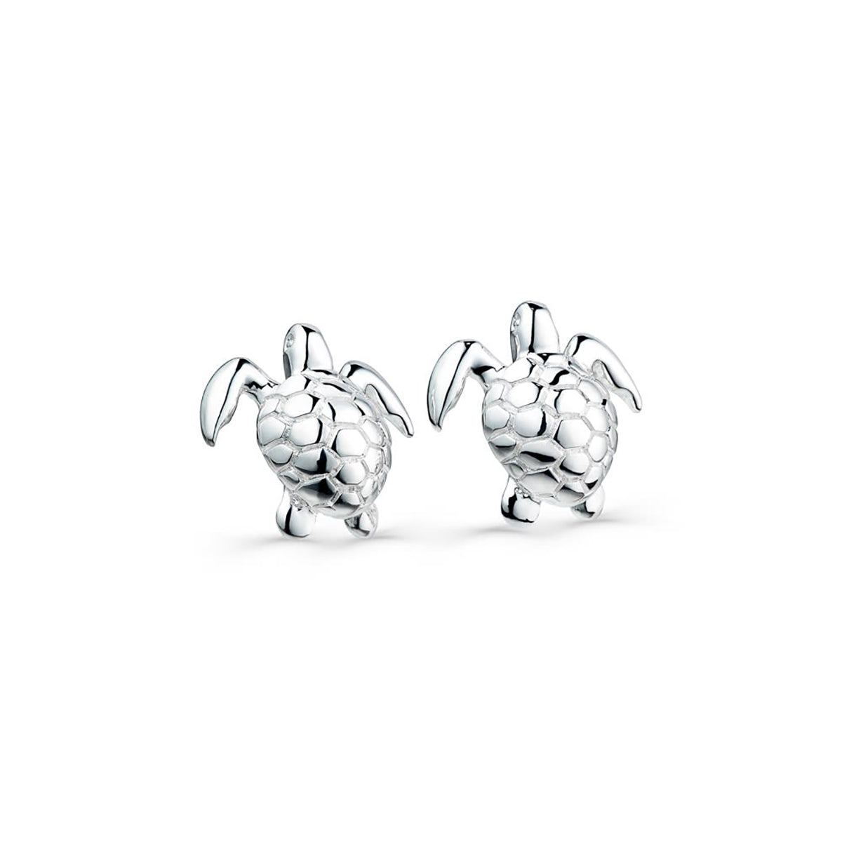 Sterling Silver Turtle Stud Earrings