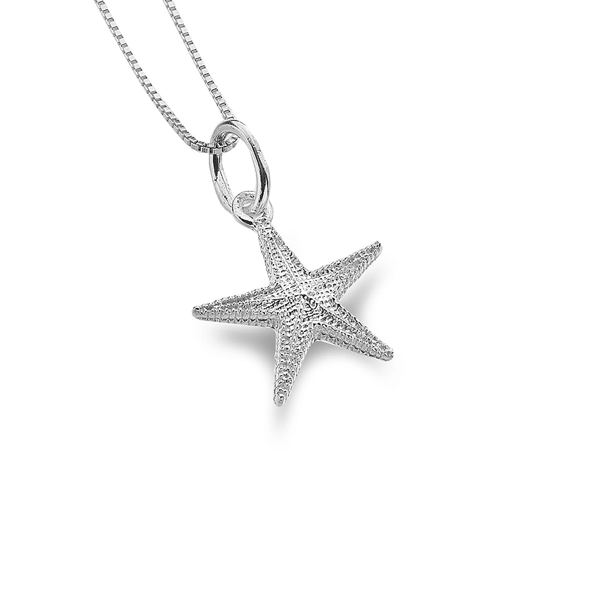 Sterling Silver Starfish Pendant Necklace