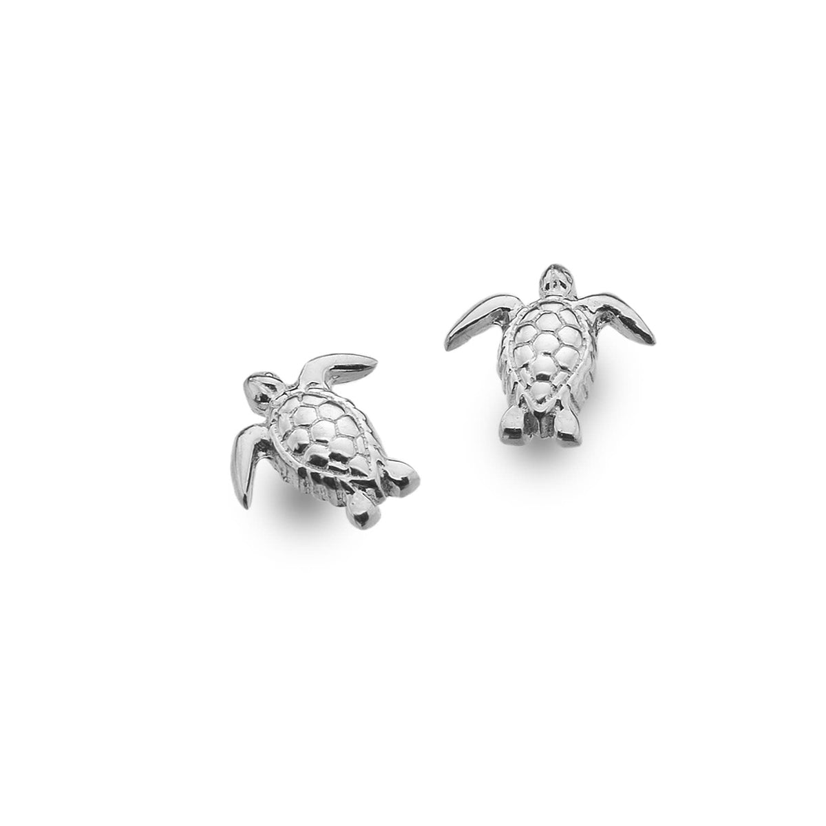 Sterling Silver Turtle Stud Earrings