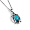 Sterling Silver and Turquoise Tortoise Necklace